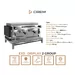  EX3 2 groep display  TA  {Zwart/Inox onderkant}