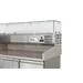 Pizzawerkbank met 3 deuren en koelvitrine 380+40L