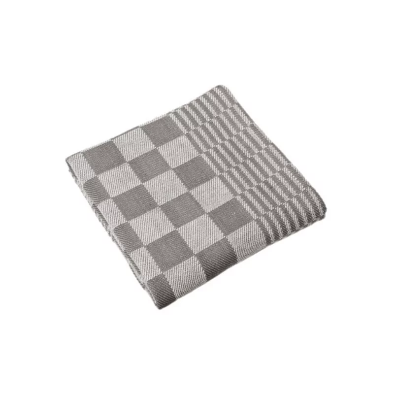 Keukenhanddoek blok/mineur 65x65cm 6st zwart