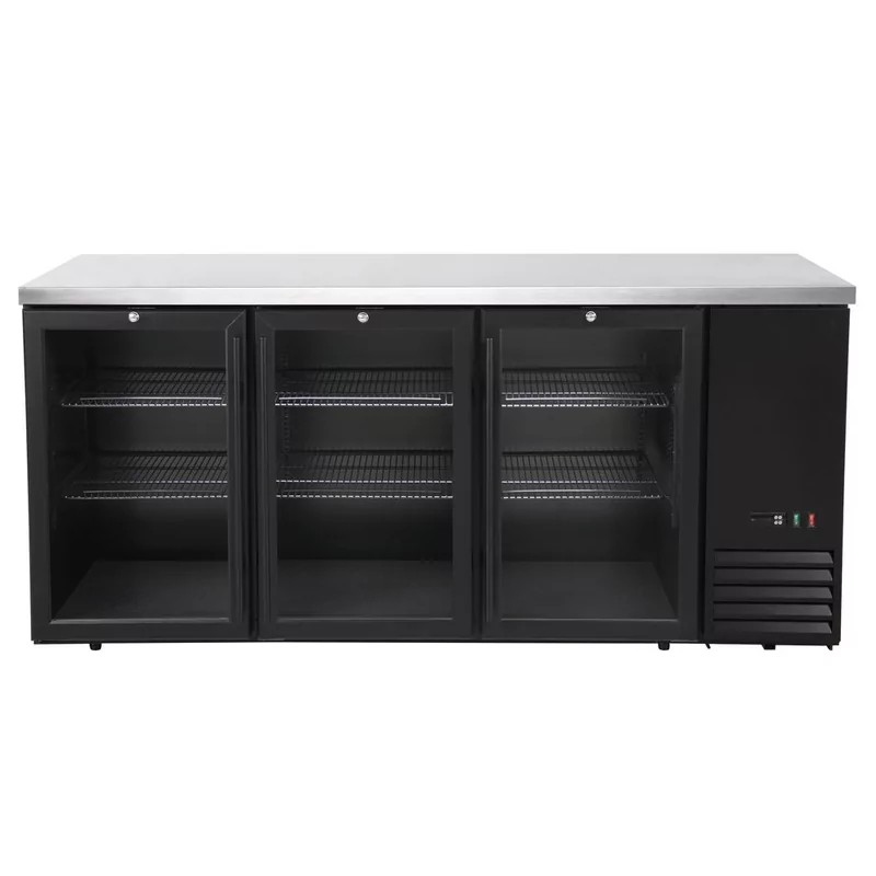 Bar koelwerkbank, glazen deuren