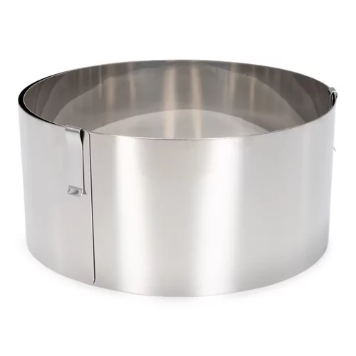 Taartring inox verstelbaar tot D320xH70mm