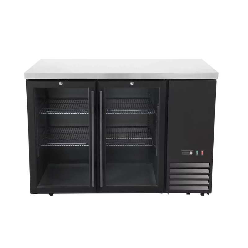 Bar koelwerkbank, glazen deuren