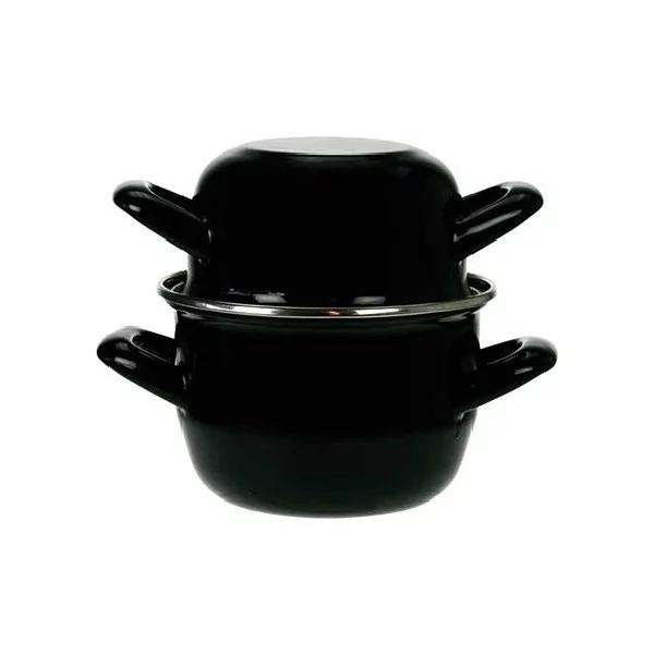 Mosselpot Ø18cm Zwart (INDUCTIE)