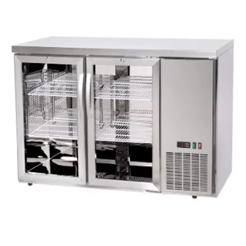 Bar koelwerkbank, glazen deuren