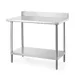Werktafel met spatrand
