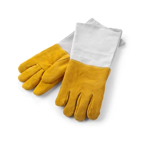 Hittebestendige leren barbecue handschoenen - 2 stuks