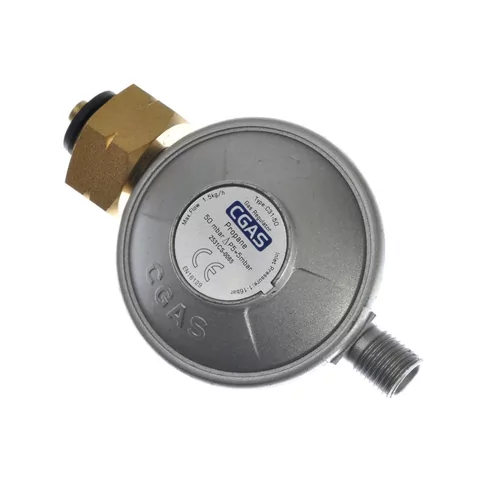 Drukregelaar 50 mBar Voor gasbarbecues & hokkers