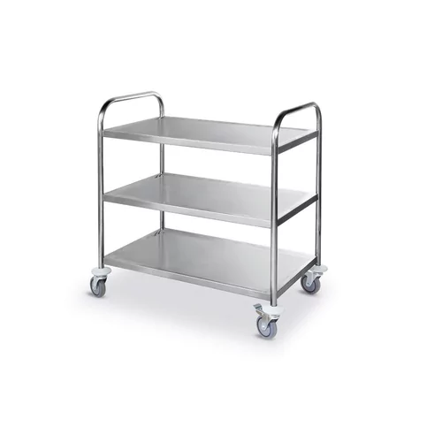 Serveerwagen RVS 3-niveaus