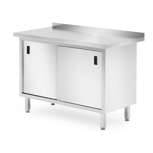 Wandwerktafel met kast - gelast