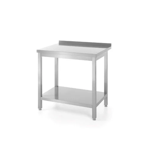 Werktafel met onderblad + opstaande rand 80x(d)60x(h)85cm