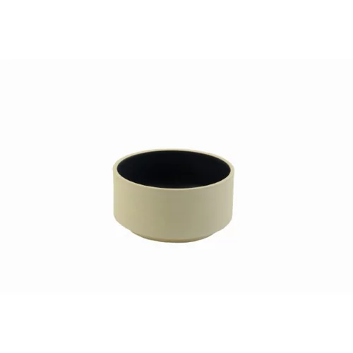 Atlas beige black bowl D90xH50mm 170ml