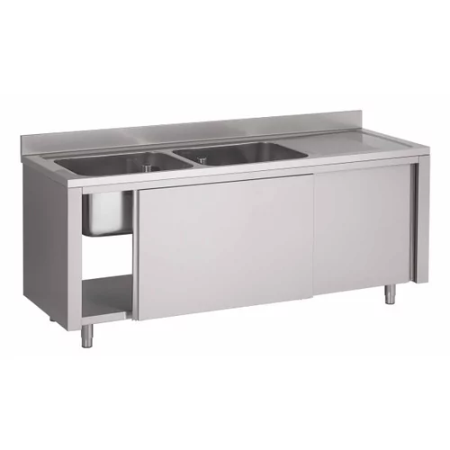 Spoeltafel op kast/ schuifdeuren (l)1600x(d)700x(h)850