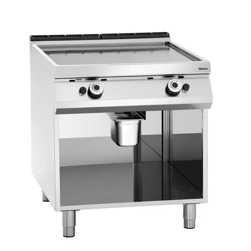 Gas grillplaat, glad