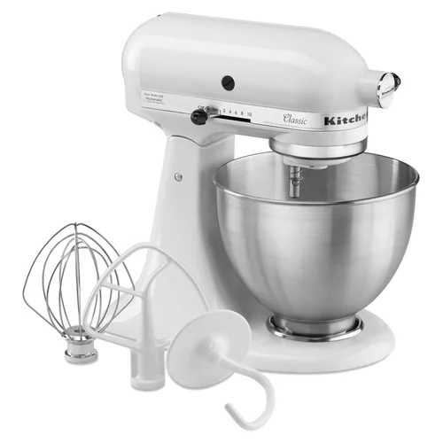 KitchenAid 5K45SSEWH, wit, 4,28L