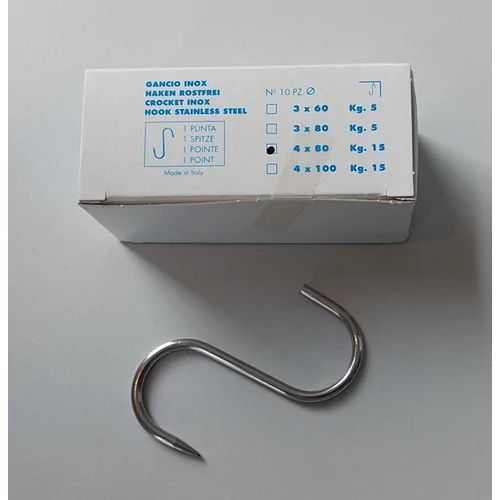 Vleeshaken 0.35x8cm set van 10