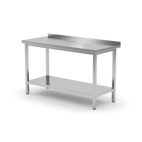 Werktafel met onderblad + opstaande rand 80x(d)70x(h)85cm 