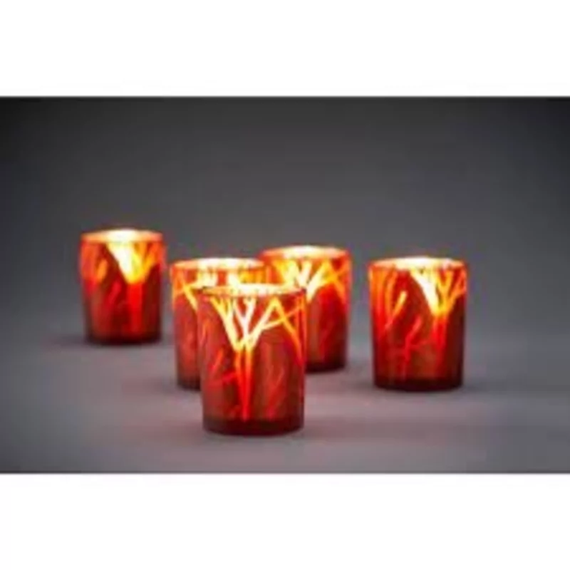 Duni Led Houder Schimmer|Rust 10xØ8cm