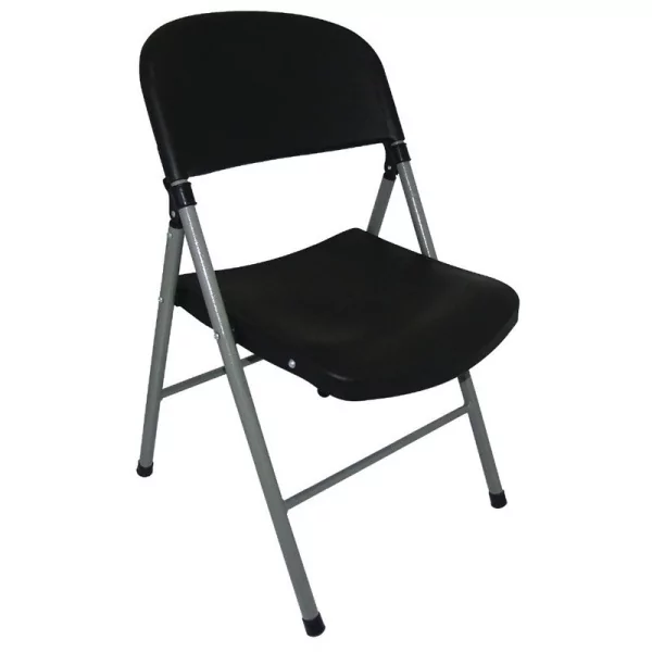 Bolero opklapbare stoelen zwart (2 stuks)