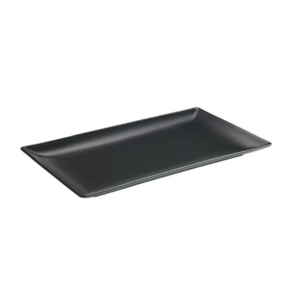 Asia Black bord rechthoekig mat zwart L330xB170mm