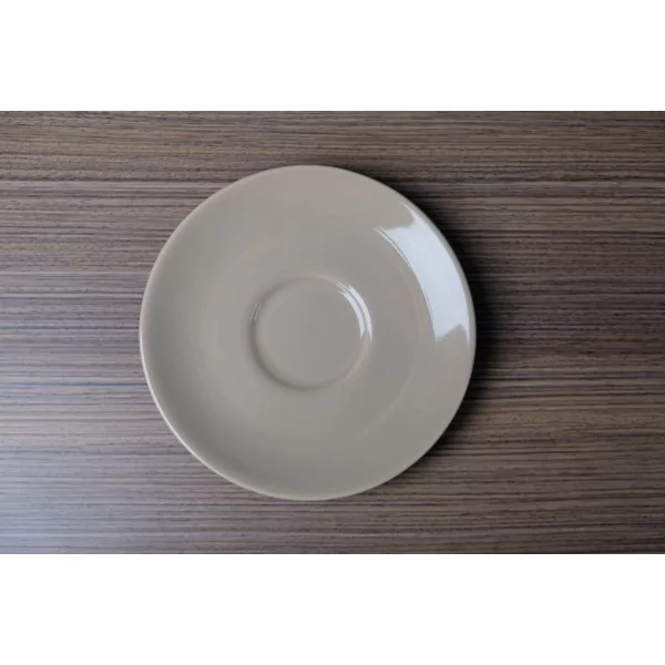 Apple ondertas D130mm voor koffie/capuccinotas beige