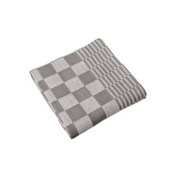 Keukenhanddoek blok/mineur 65x65cm 6st zwart