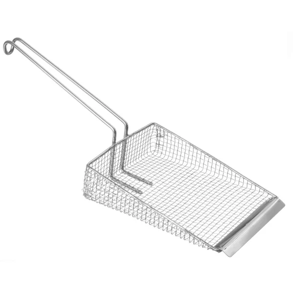 Fritesschep RVS 455x160mm met draadgreep