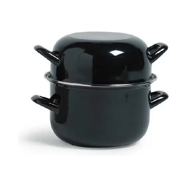 Mosselpot 18cm 2.5L - zwart