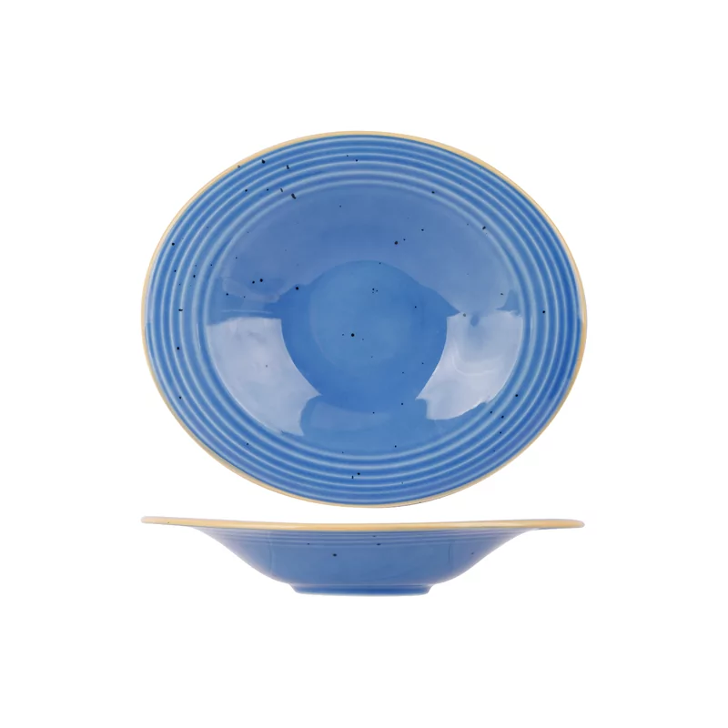 Proof Artisan blauw pastabord 43cl Ø29cm
