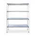Opbergrek, aluminium (l)1275x(d)408x(h)1690mm