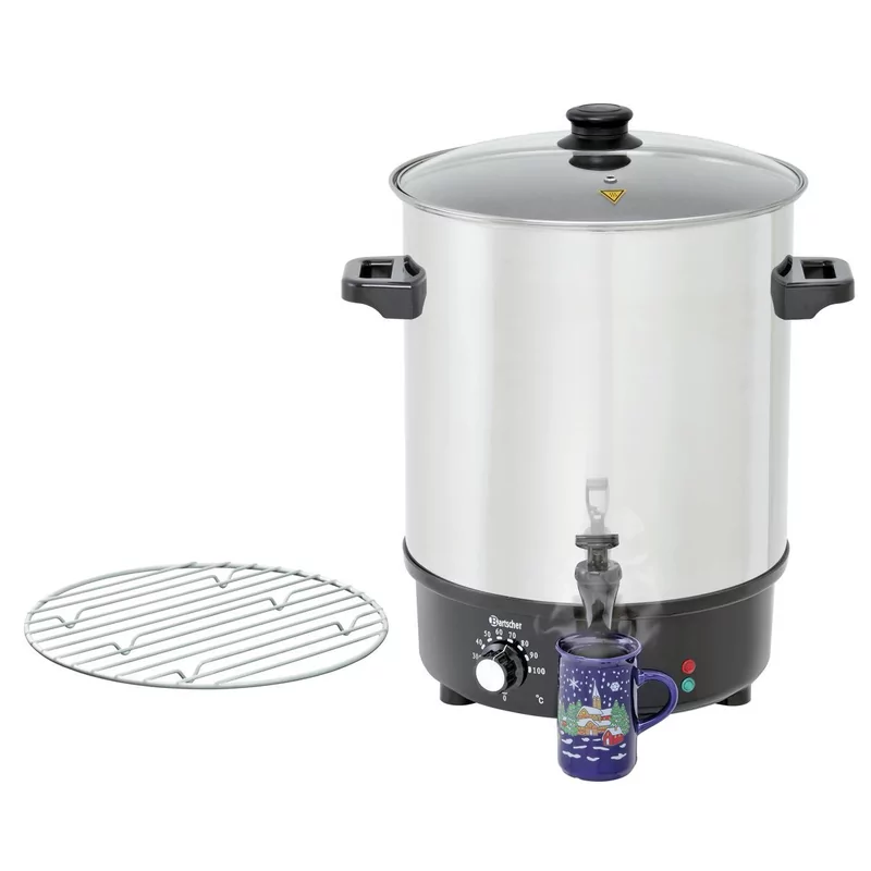Glühweinpan, heetwaterpan 30L, CNS