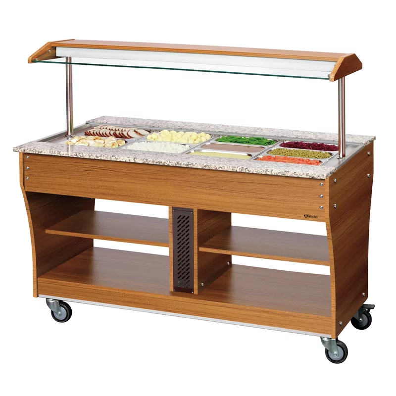 Buffetwagen, warm, 4x 1/1 GN
