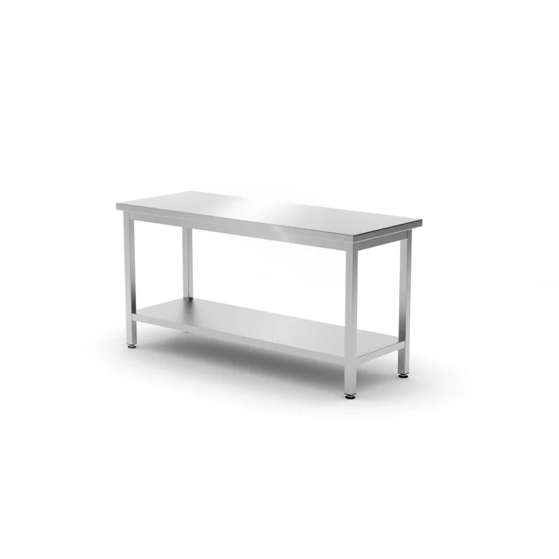 Werktafel zware uitvoering met plank, 600 mm diep