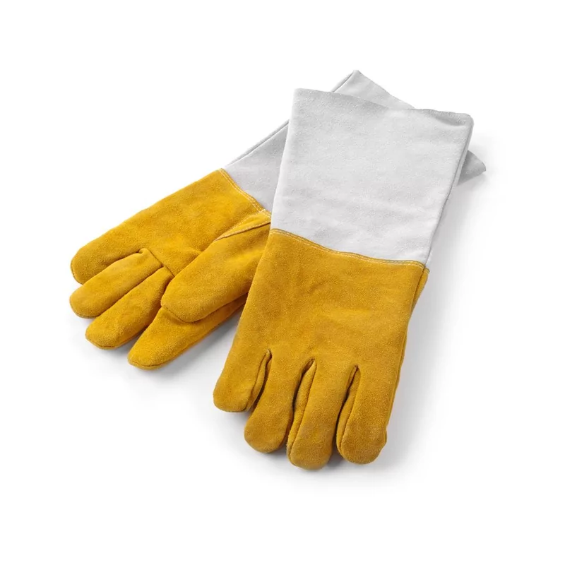 Hittebestendige leren barbecue handschoenen - 2 stuks