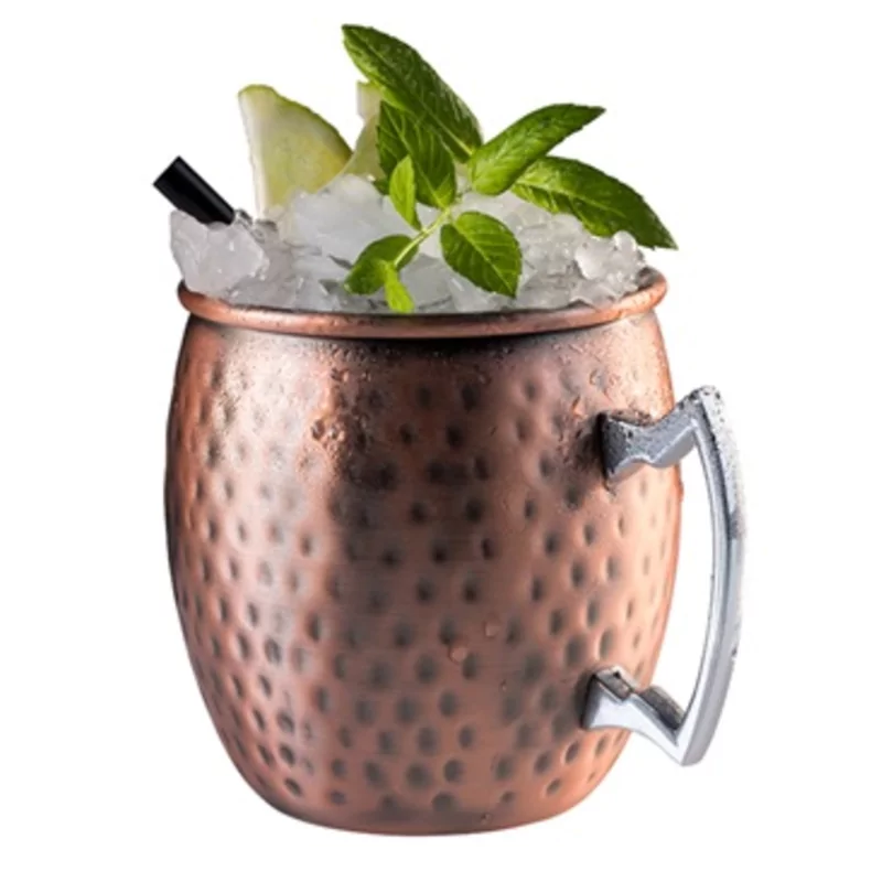 Mok Moscow Mule koper hammered antik D90xH100mm 500ml