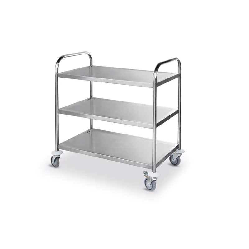 Serveerwagen RVS 3-niveaus