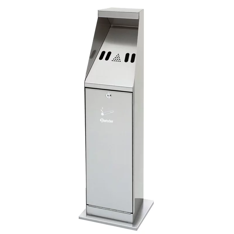 Staande asbak zilver