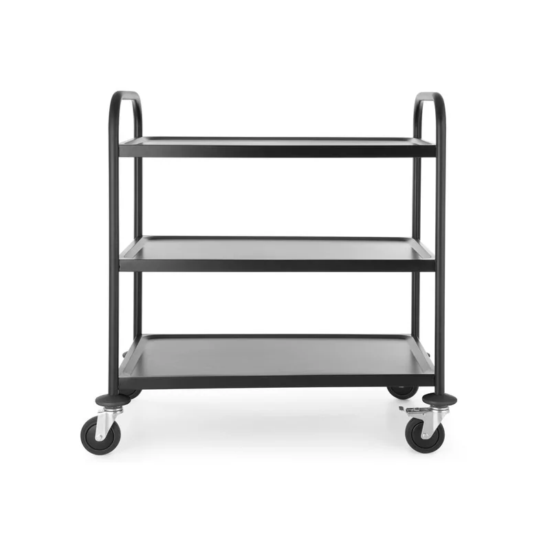Serveerwagen mat zwart