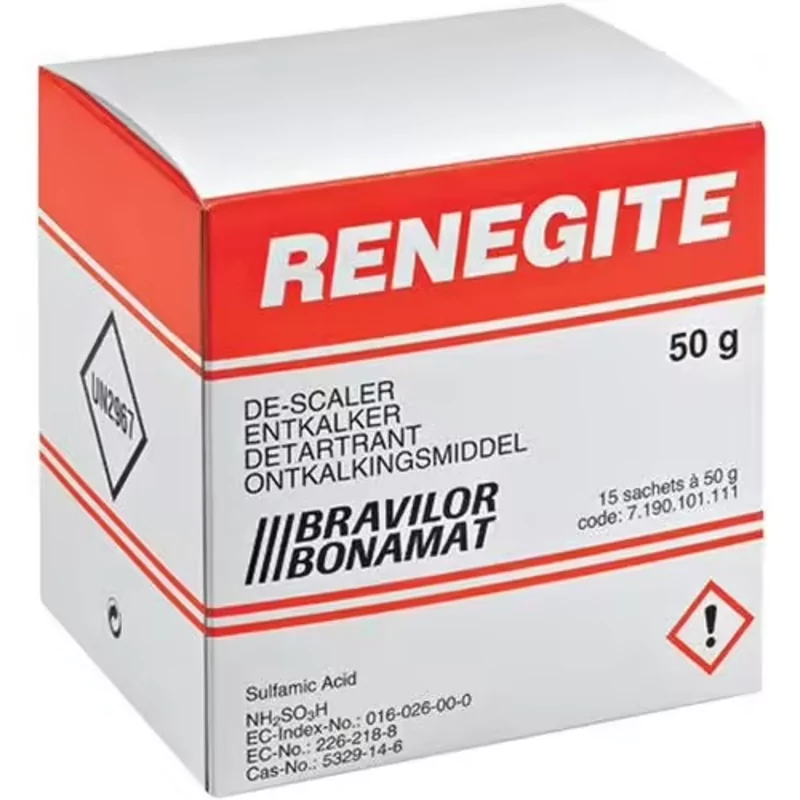 Bravilor Ontkalkingsmiddel Renegite 15x50 gram