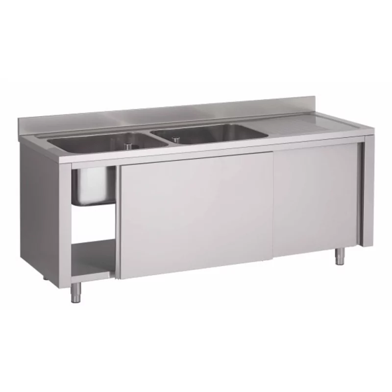 Spoeltafel op kast/ schuifdeuren (l)1600x(d)700x(h)850