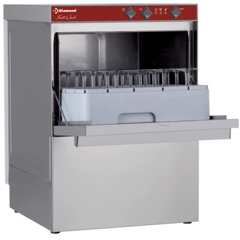 Glazen-/vaatwasser vierkante mand 45x45 cm + waterverzachter