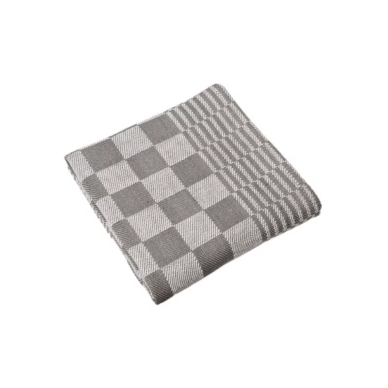 Keukenhanddoek blok/mineur 65x65cm 6st zwart