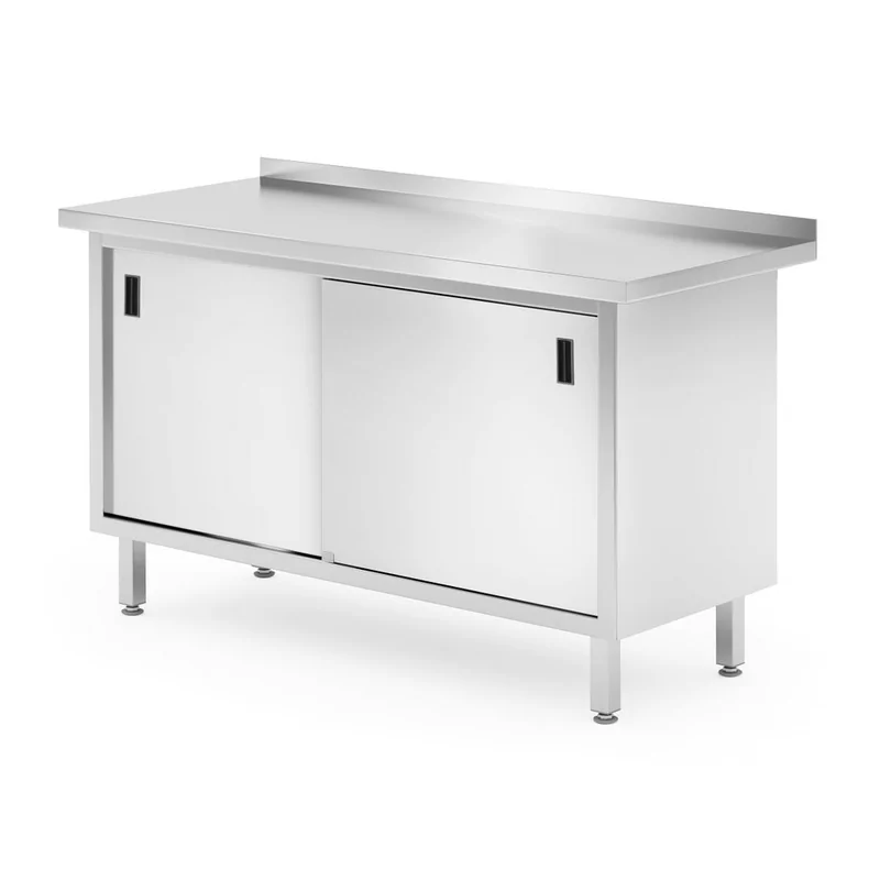 RVS kast gelast met achter opstand 1400x(d)600x(h)850mm