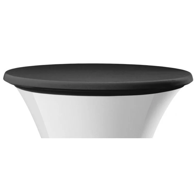Stretch cover zwart voor tafel Ø80-85cm