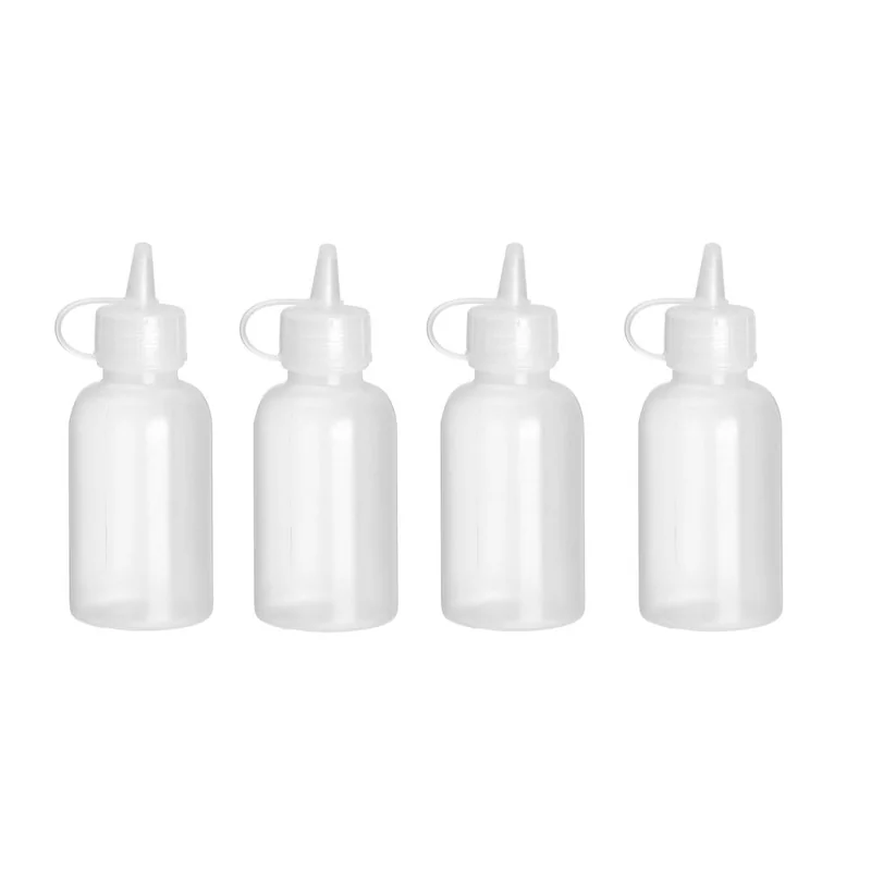 Mini saus dispenser - set van 4 stuks.