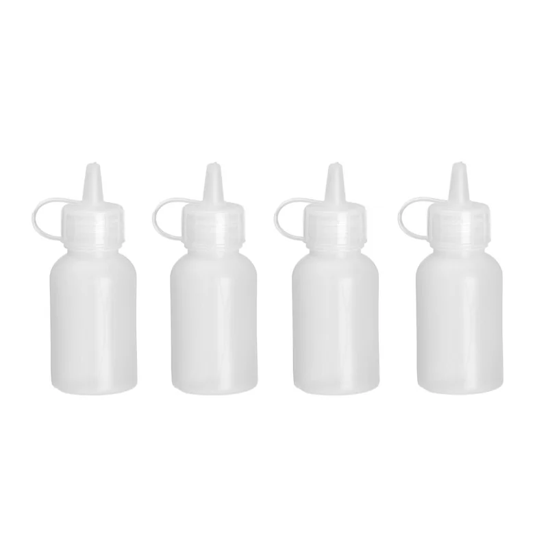 Mini saus dispenser - set van 4 stuks.