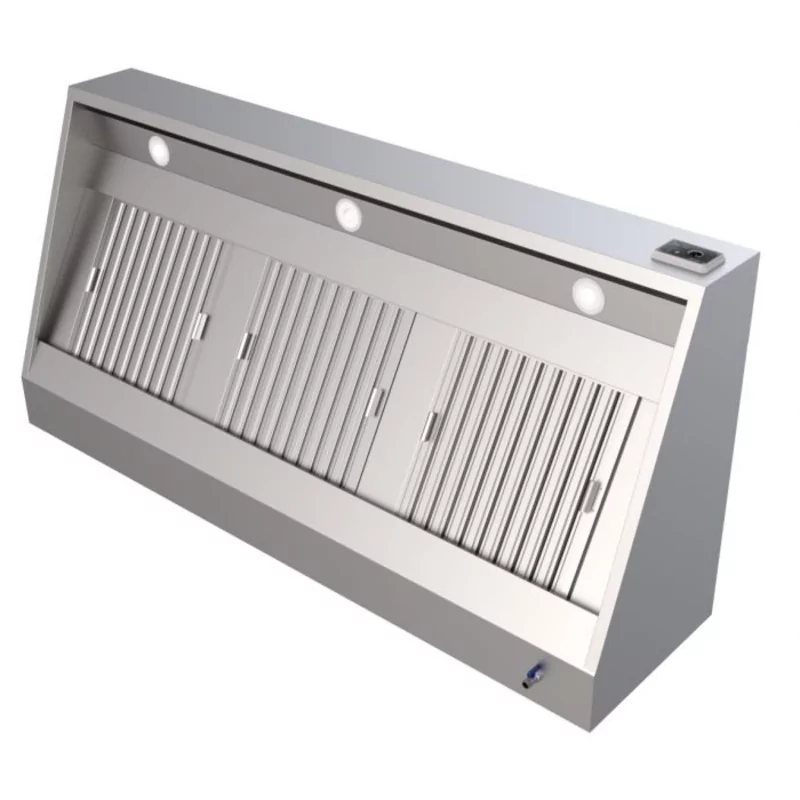 Muurdampkap zonder motor (l)1600x(d)950x(h)400mm