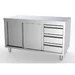 Kast + schuifdeuren + laden rechts (l)2000x(d)700mm