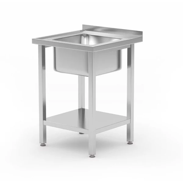 Spoeltafel met legplank, met bouten