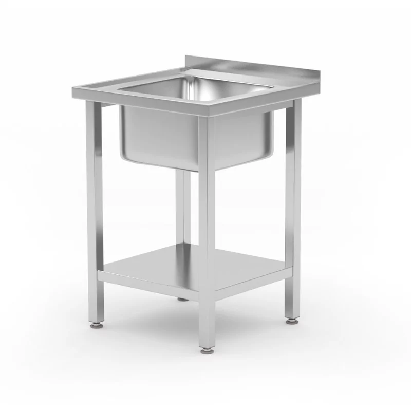Spoeltafel met legplank, met bouten