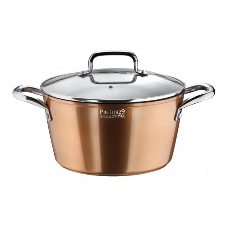 Pinti Materic Copper look Kookpot m/glazen deksel D200mm 2,4L